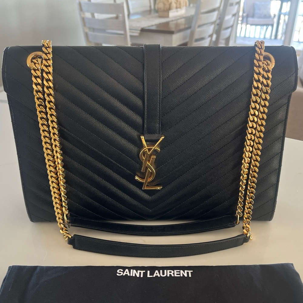 Saint Laurent - YSL Large Monogram
Envelope Satchel / Shoulder / Crossbody Bag